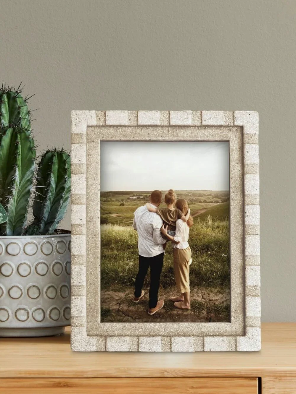 5x7 Layered Artisan Sandstone Picture Frame